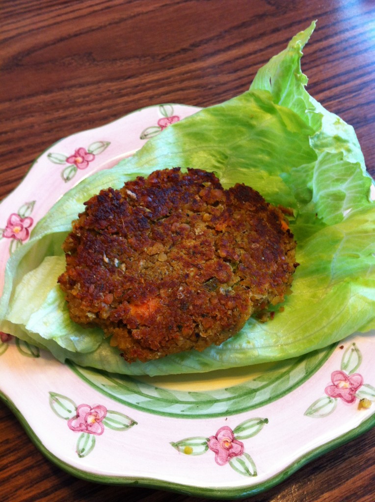 Red Lentil Veggie Burgers Recipe