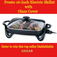 Presto 06852 16Inch Electric Skillet with Glass Cover Giveaway