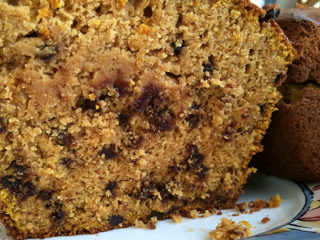 GlutenFree & DairyFree Pumpkin Chocolate Chip Bread