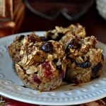 Here is a healthy treat I created that you don’t have to feel guilty about indulging in— it’s Healthy Chocolate Chip Raspberry Oat Muffin! A gluten free and vegan recipe!