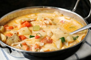 This Thai Coconut Fish Soup is Gluten-Free and Dairy-free. A flavorsome and hearty dish that is easy to make and fresh an tasty. 