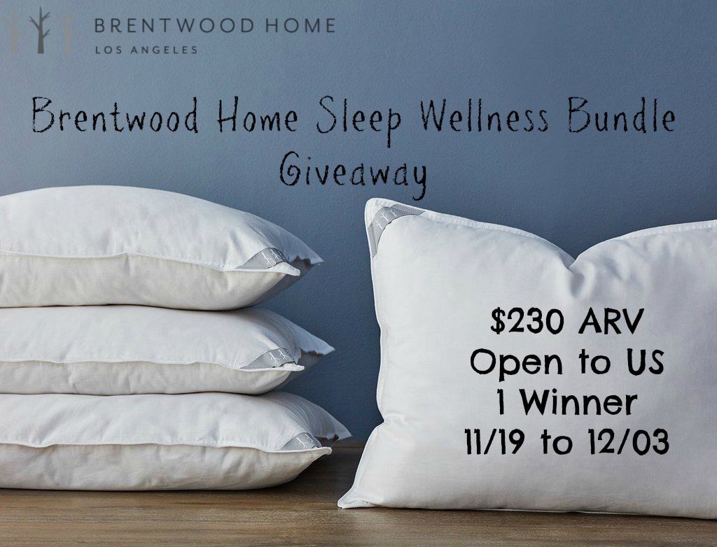 Brentwood Home Sleep Wellness Bundle Giveaway Ends 12/03