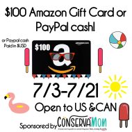 $100 Amazon Gift Card or PayPal Cash Giveaway
